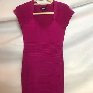 Bebe Medium Hot Pink Stretch Dress
